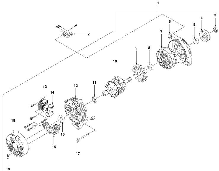 alternator matiz DAC